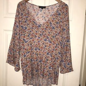3/4 length sleeve blouse
